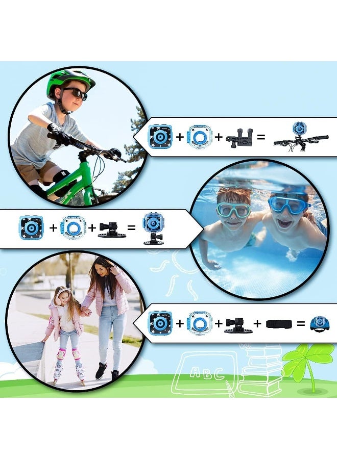 PRINTSHOP4ME Waterproof Digital Camera For Kids With 16 GB Storage Card-HD Video Camera Recorder For Girls And Boys-Durable And Easy-To-Use Underwater Camera For Toddlers - Image 4
